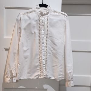 Rare Sezane Marguerite Blouse ASO Kate Middleton Sz 40